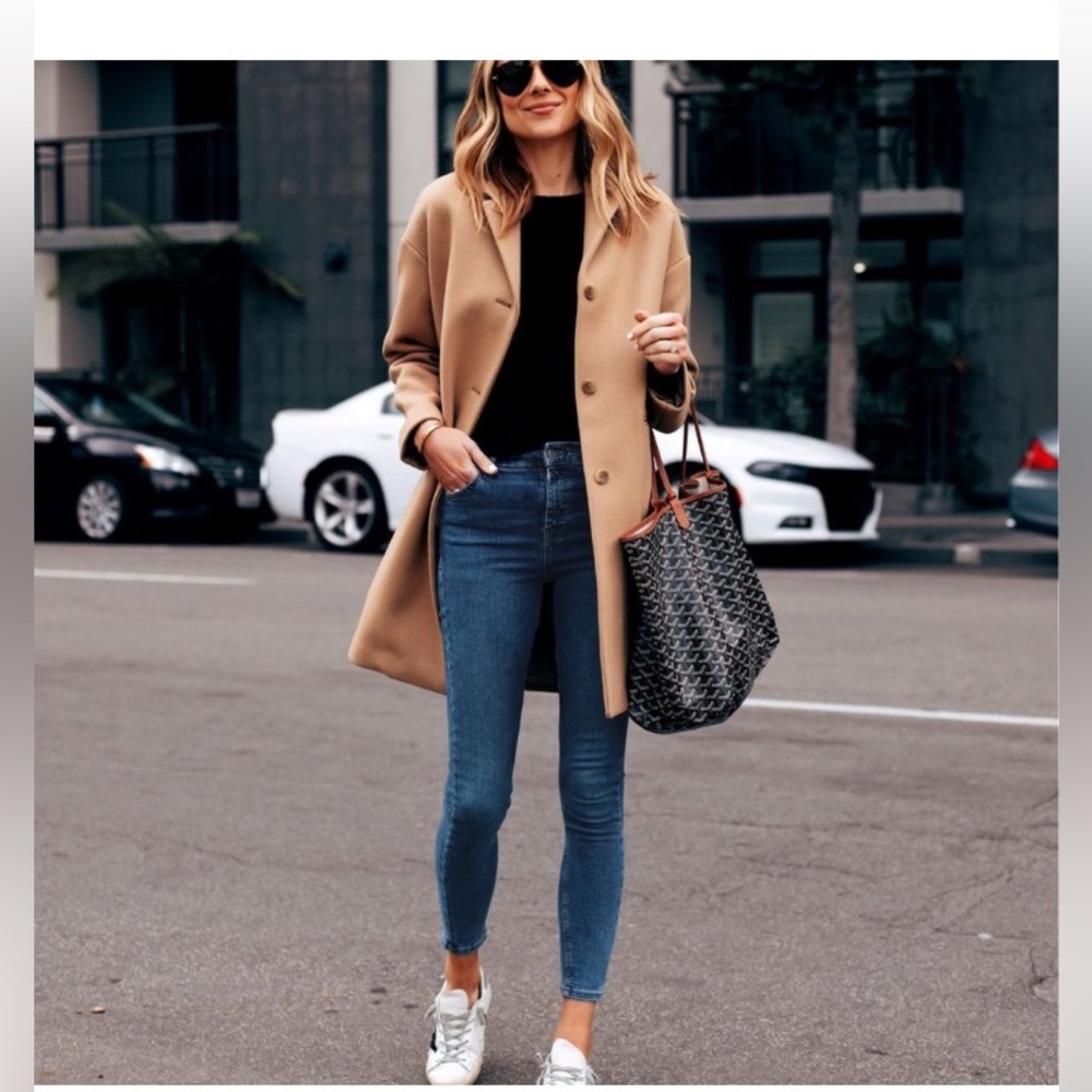 Final sale!Everlane The cocoon Camel long sleeve coat